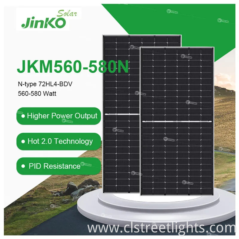 Jinko 550W 580W 630W 700W Half Cell Wholesale Poly PV Fold Flexible Black Monocrystalline Polycrystalline Photovoltaic Module Mono Solar Energy Sun Power Panel